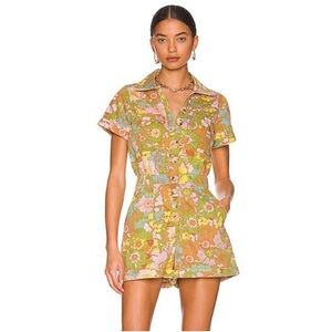 Show Me Your MuMu Canon Romper floral denim